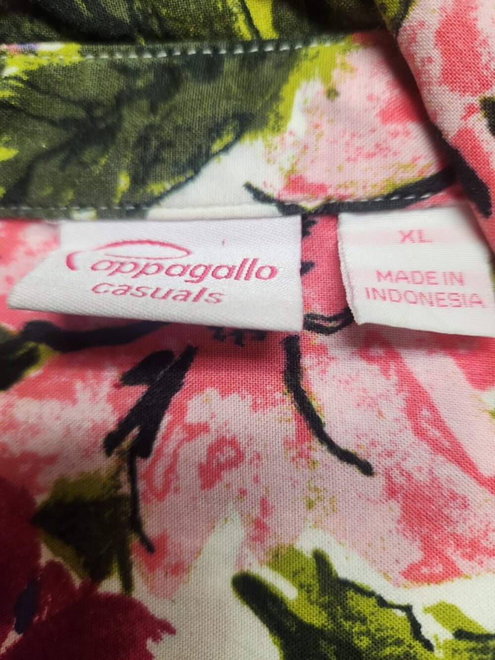 Pappagallo Women's Floral Shirt Size XL - Picture 2 of 5